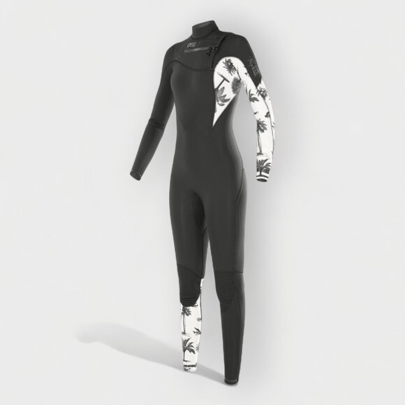 Picture Equation 3/2 FZ Wetsuit Women’s 10 Iberis Black Chest Zip NWT - Picture 1 of 16